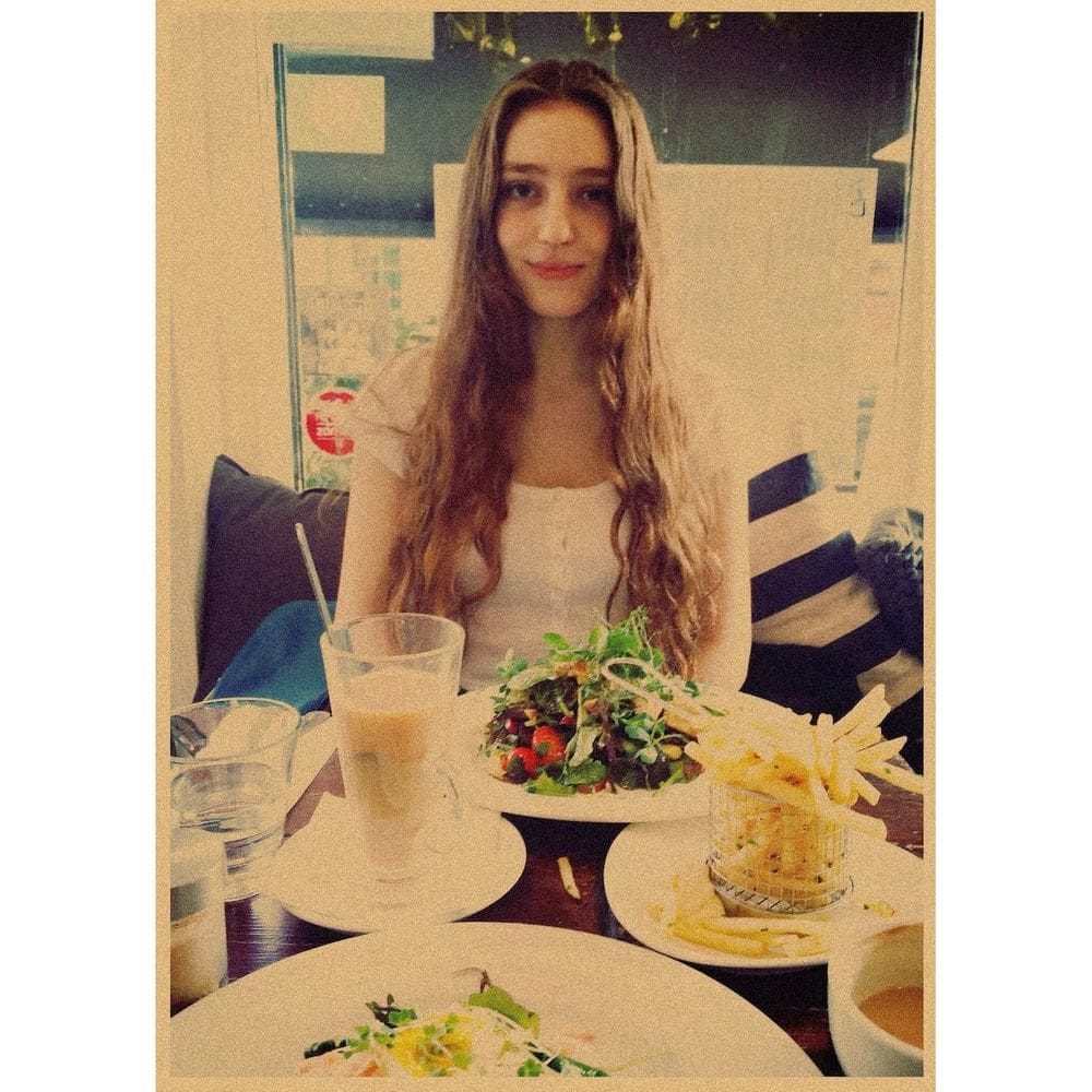 Pôster de arte de parede com imagem Bird Girl Anime Art 30x42cm