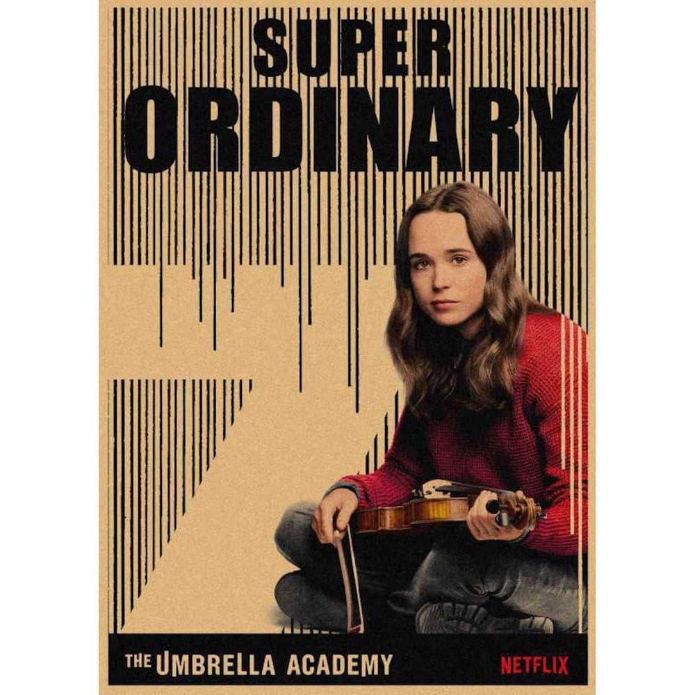 Pôster Umbrella Academy Anime Art 29,7x42cm Papel 150g