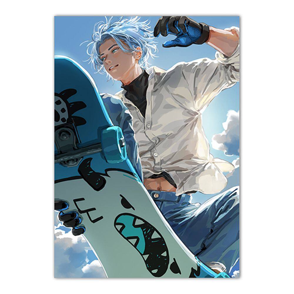 Pôster Sk8 Unlimited Anime Art 30x40cm, papel 30g sem moldura