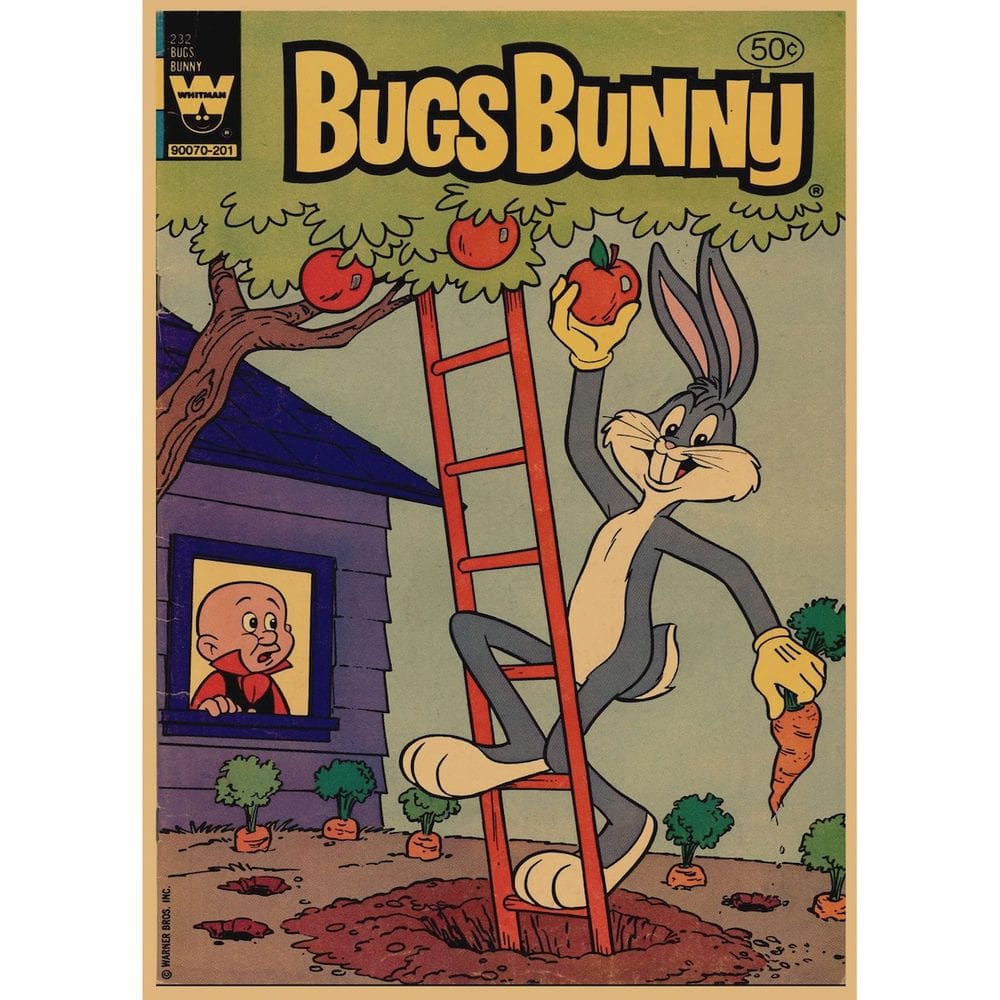 Pôster Bugs Bunny Anime Art 29,7x42cm Papel 150g