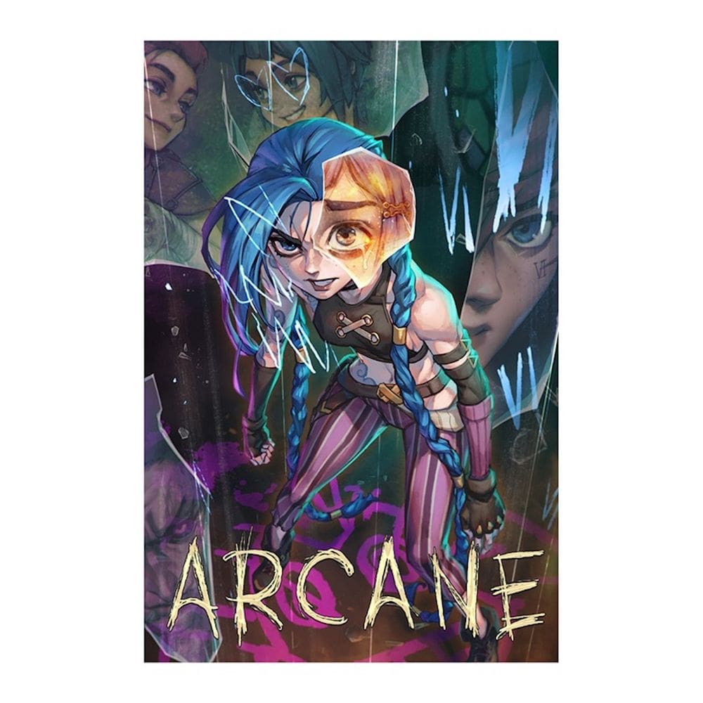 Pôster de arte de parede Picture Arcanes Jinx Anime 40x50cm