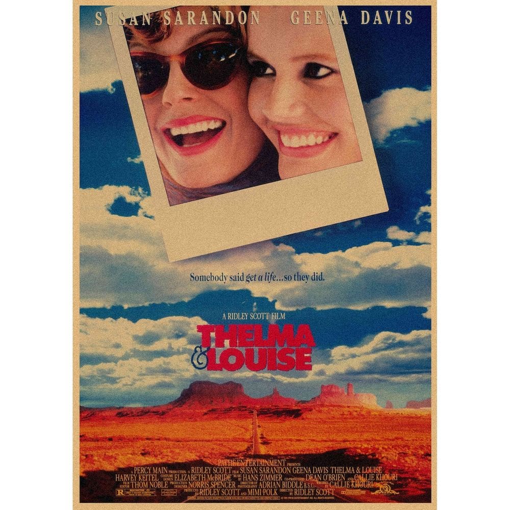 Pôster Thelmas and Louises Anime Art 29,7x42cm Papel 150g