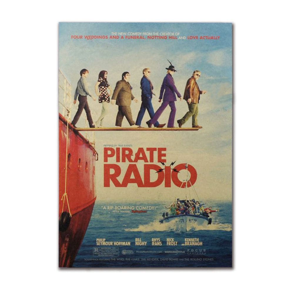 Pôster Pirate Radios Anime Art 51,5x36cm Papel 40g