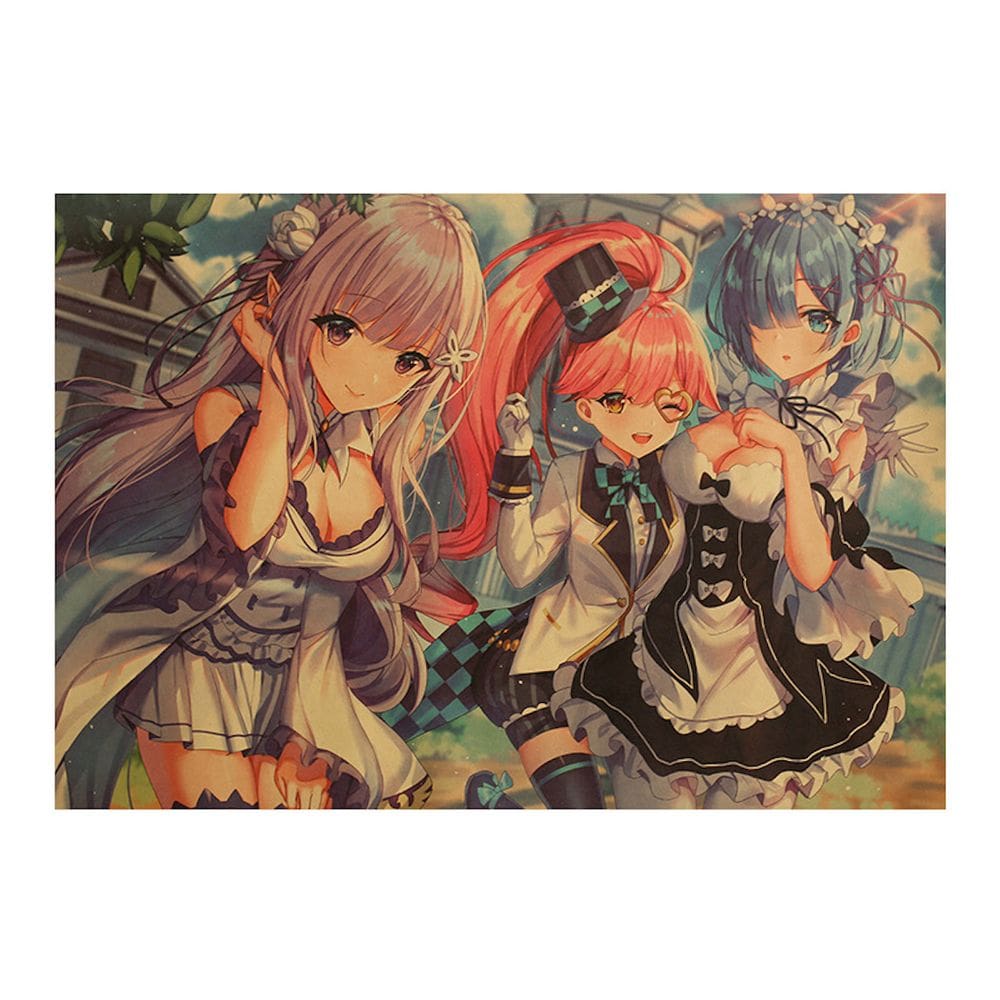 Poster Re: Zero Starting Life in Another World Anime Art