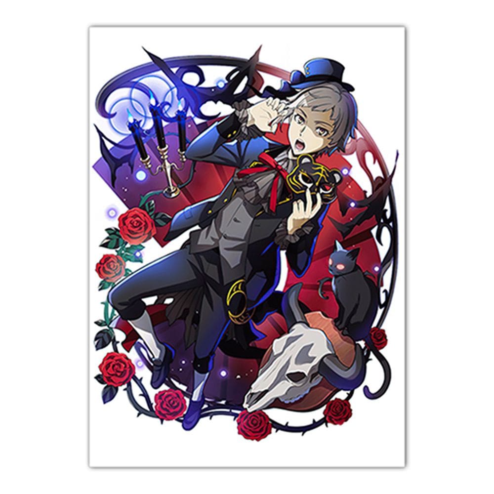 Pôster Bungos Strays Dogs, arte em anime, papel 30x40cm