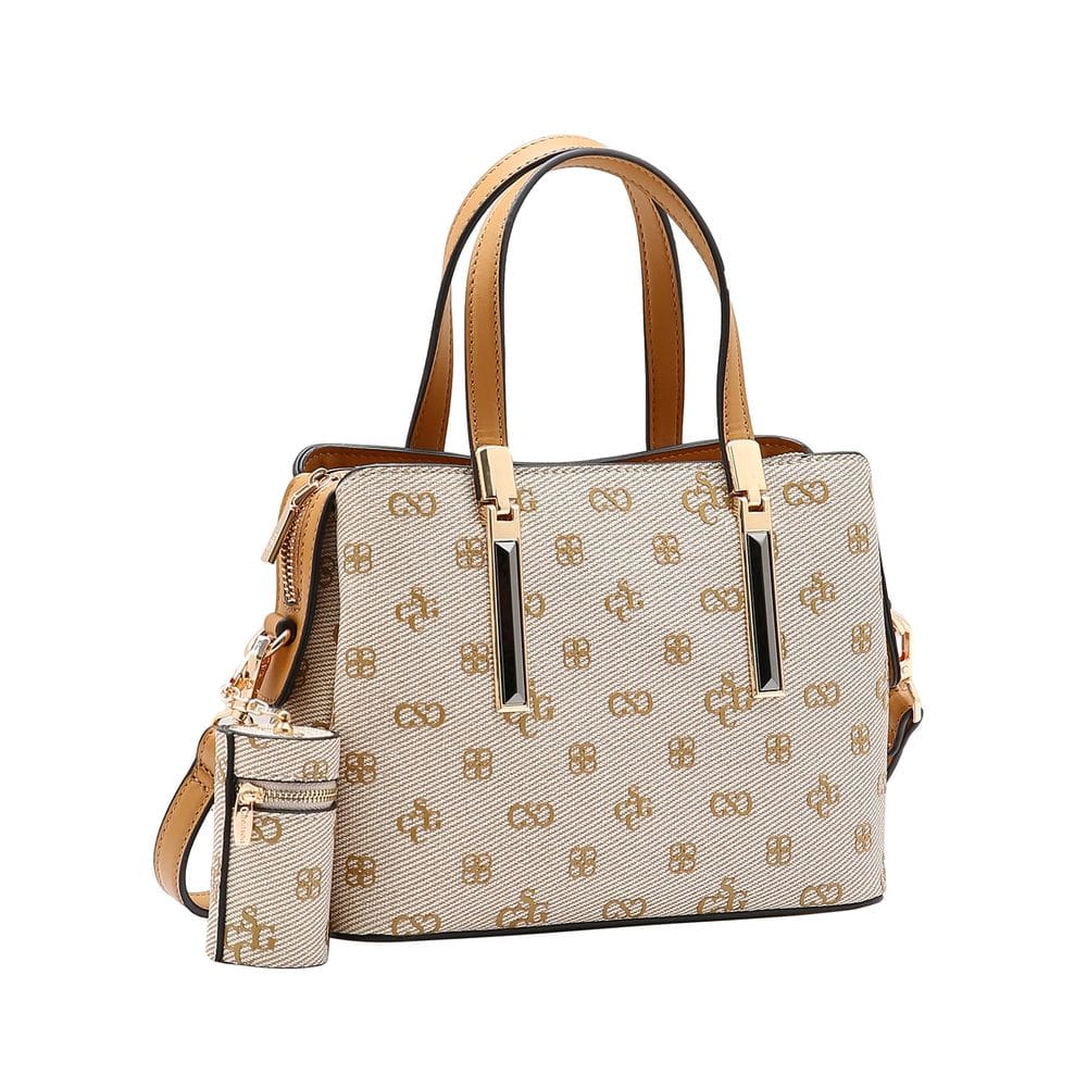 Bolsa Feminina Chenson Monograma Atemporal - Alça de Mão - Bege 3485414
