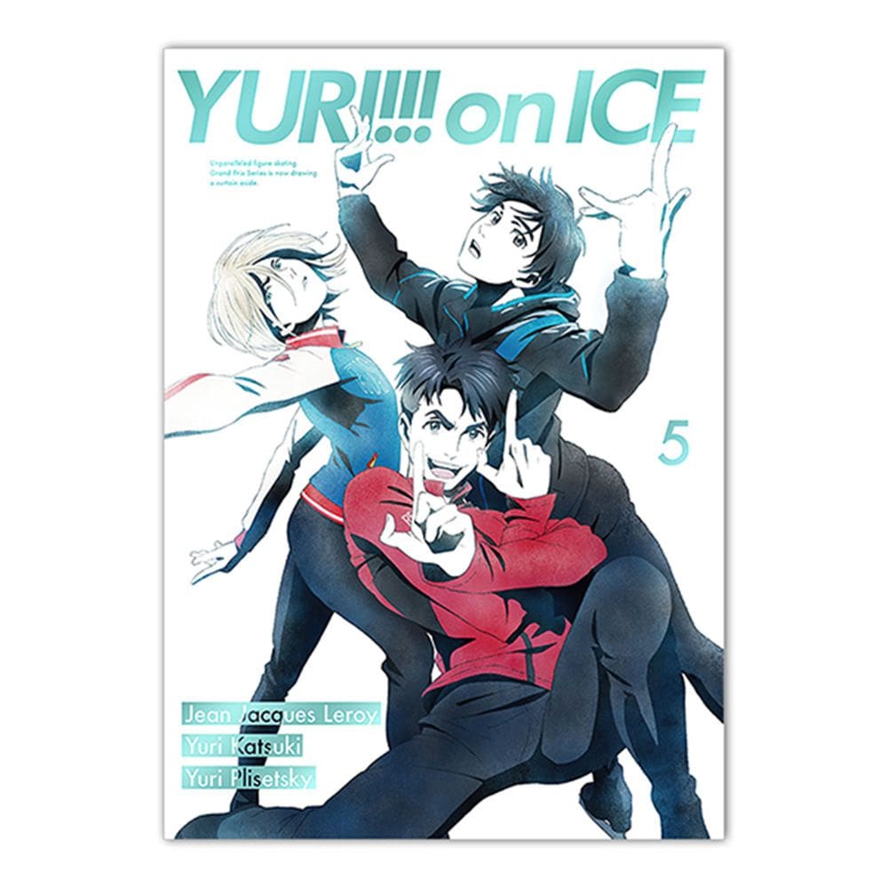 Pôster Yuris On Ices Anime Art 30x40cm, papel sem moldura