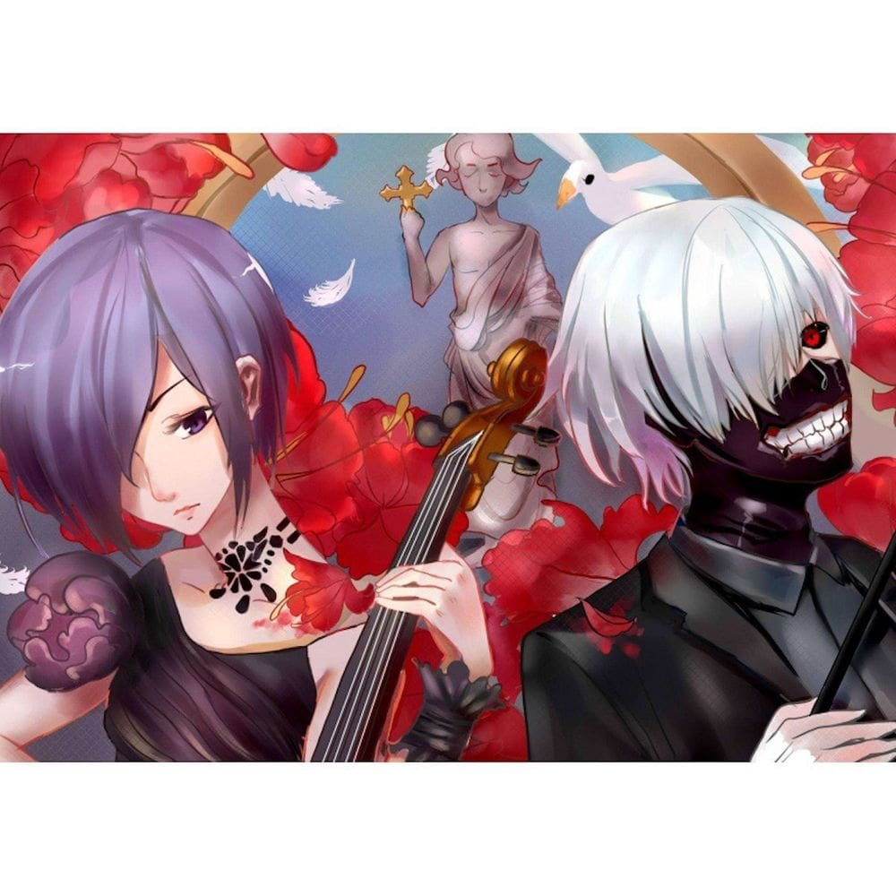 Pôster Tokyo Ghoul Anime Art 30x42cm Papel 150g