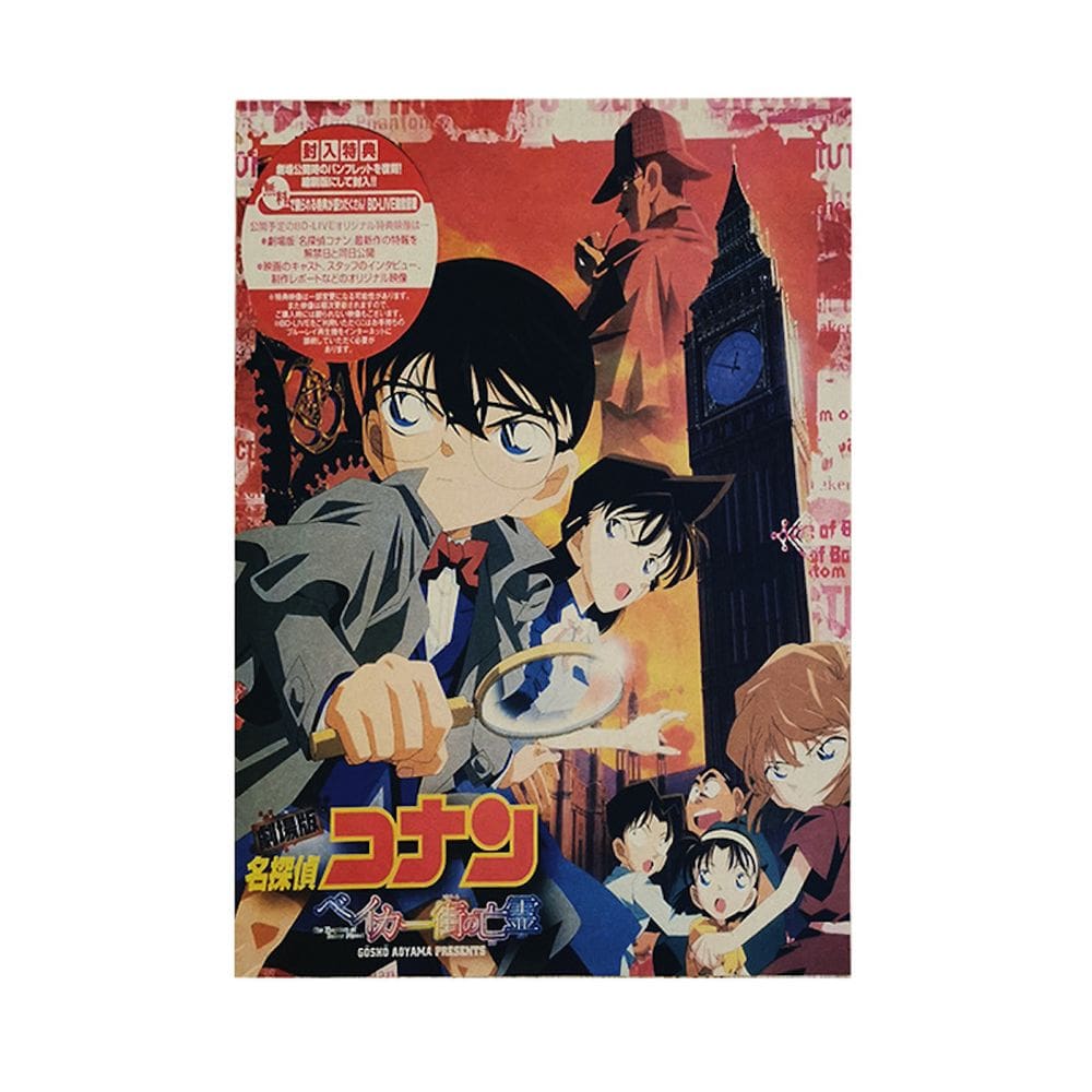 Pôster Detective Conan Anime Art 51x35,5 cm Papel 40g
