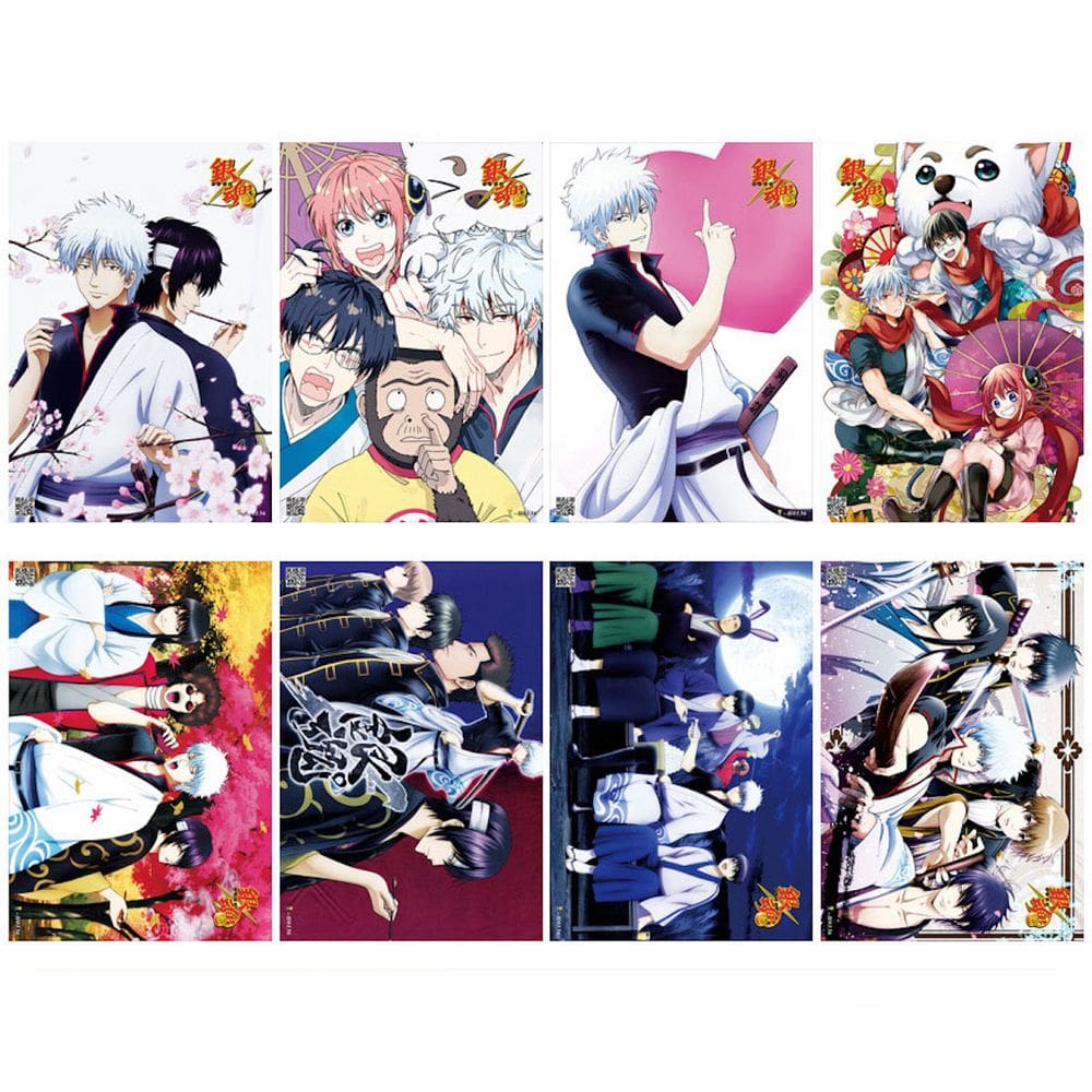 Pôster Gintamass Anime Art, 8 unidades/lote, papel de 29 x 42 cm
