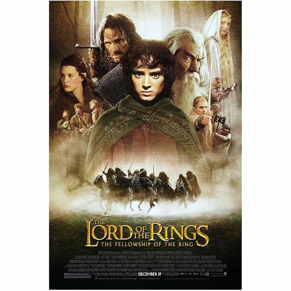 Pôster Lords of Rings of Rings Anime Art 30x42cm Papel 30g