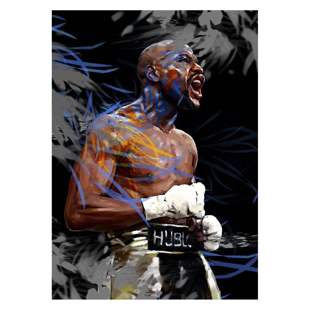 Pôster Boxing Champion Tysons Anime Art 30x45cm em papel