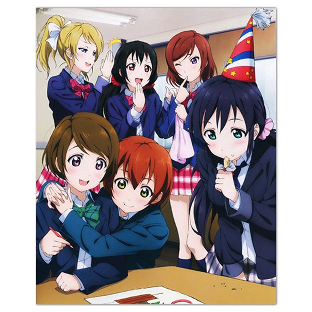 Pôster, arte de parede, imagem, papel Lovelive Anime 30x40cm