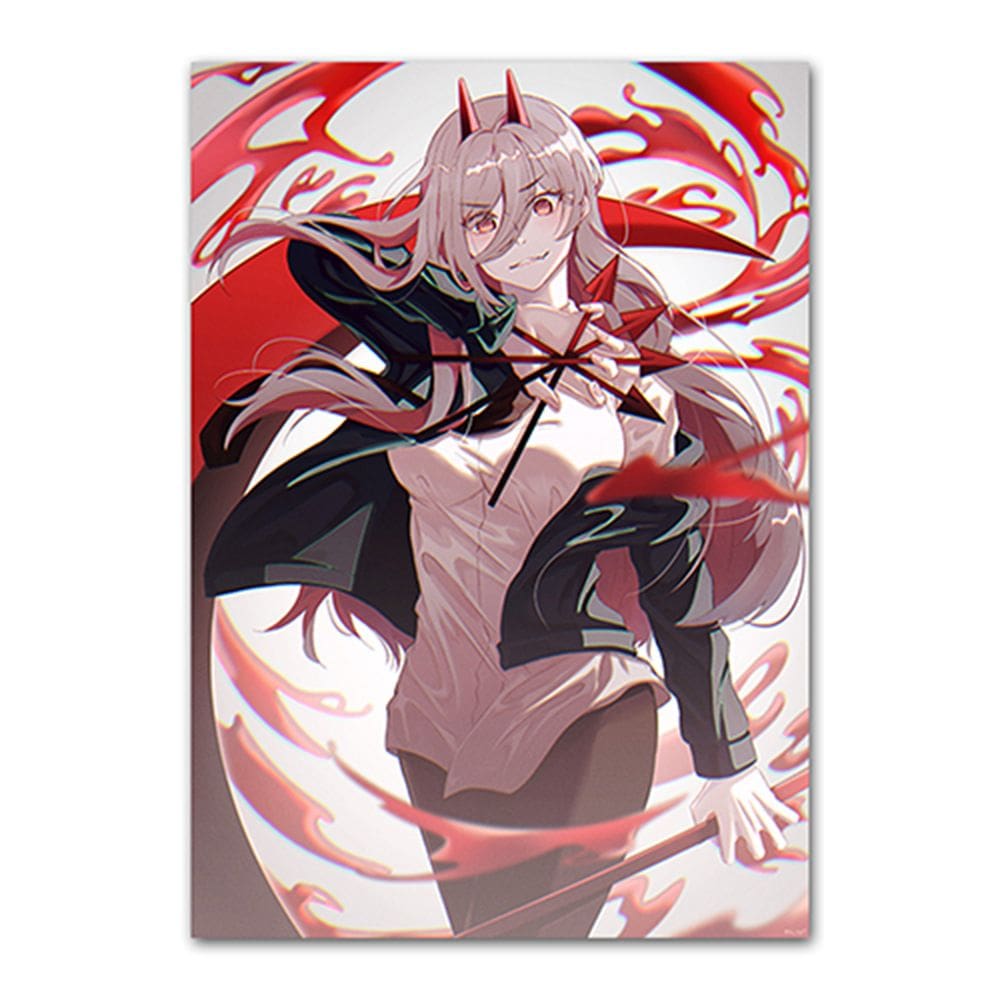 Pôster de arte de parede Picture Chainsaws Mans Anime Art 30x40cm