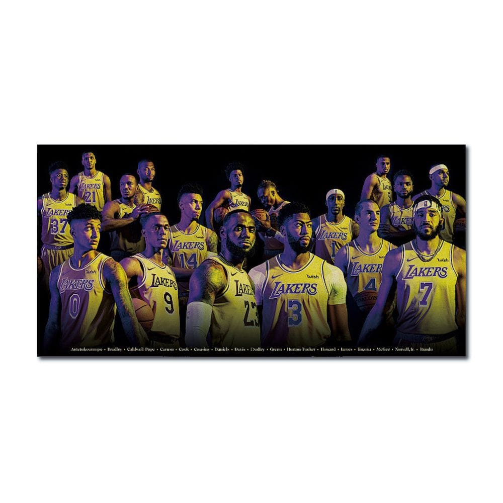 Pôster de arte de parede Picture Lakers Anime Art 72x36cm Papel