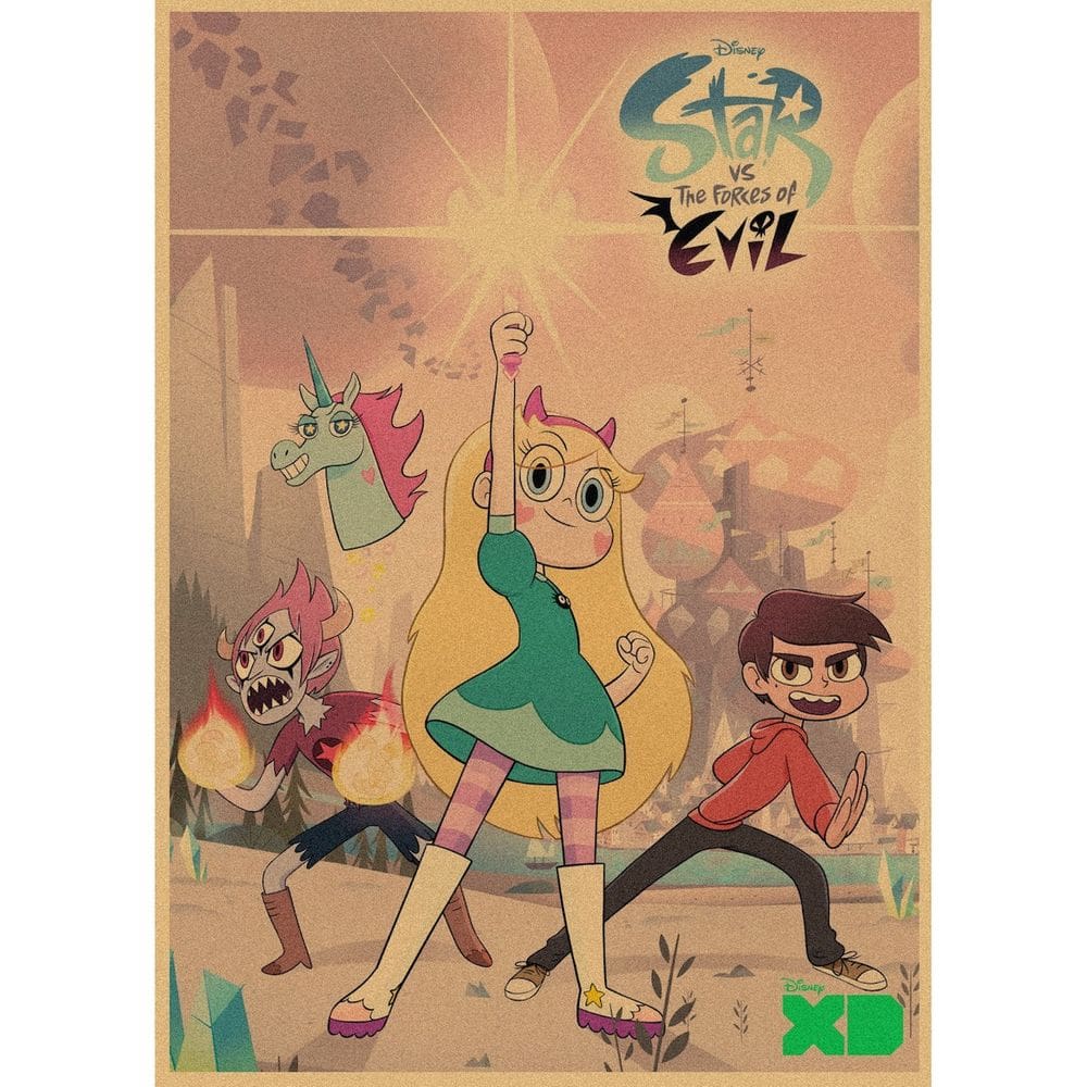 Poster de arte de parede Picture Stars Forces of Evils Anime Art