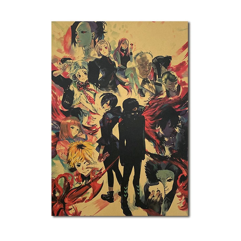 Pôster Tokyo Ghoul Anime Art 51x35,5 cm Papel 40g