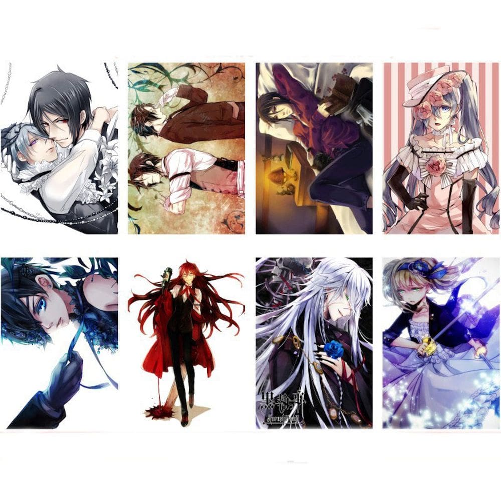 Pôster Butlers Sebastians Michaelis Anime Art 28,5x42cm x8