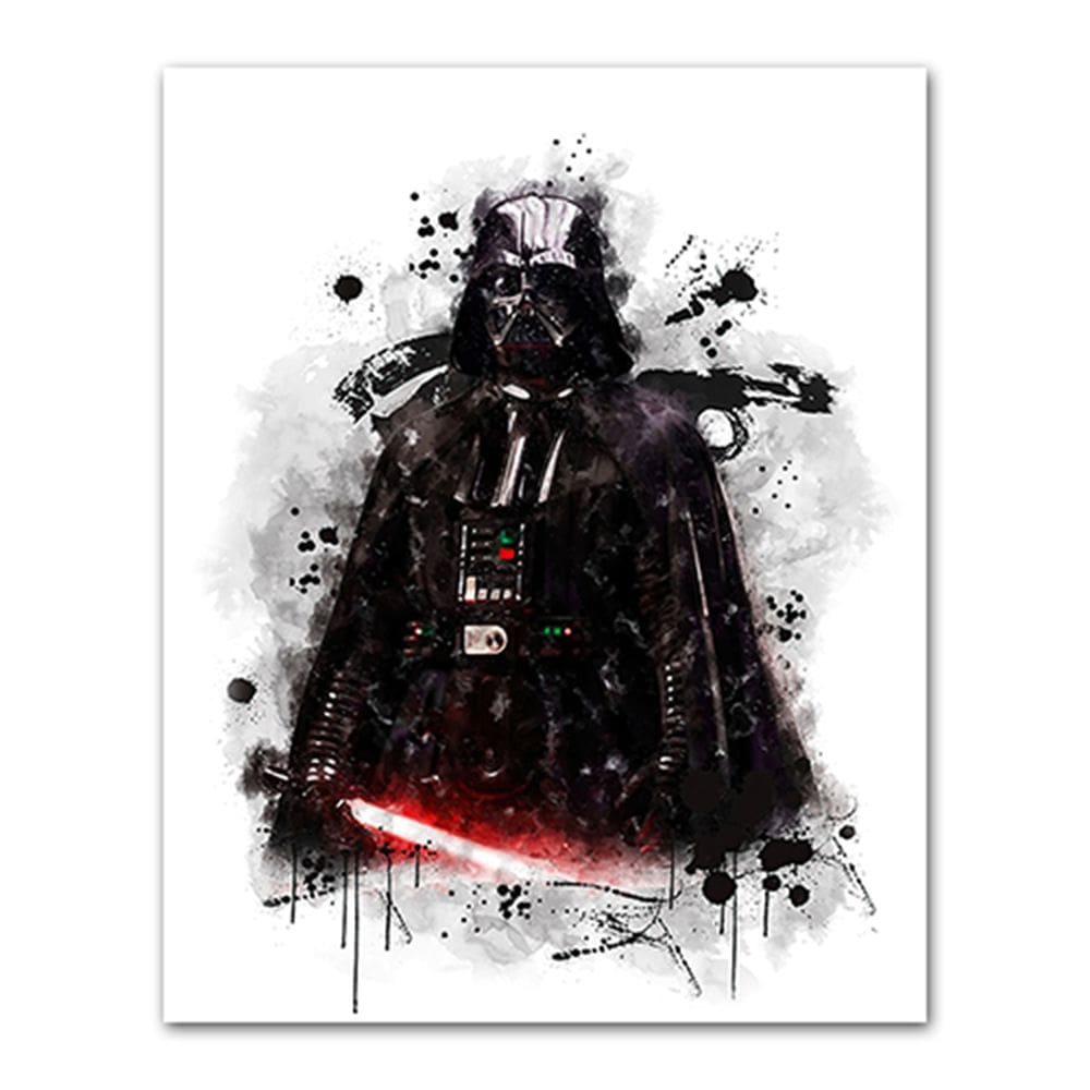 Pôster de arte de parede com imagem Darth Vader Anime Art 30x40cm