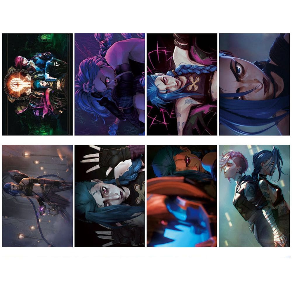 Pôster Jinxs Anime Art 8 unidades/lote 42x29 cm, papel 300g