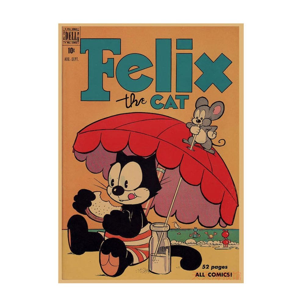 Pôster Felix Cats Anime Art 29,7x42cm Papel 150g