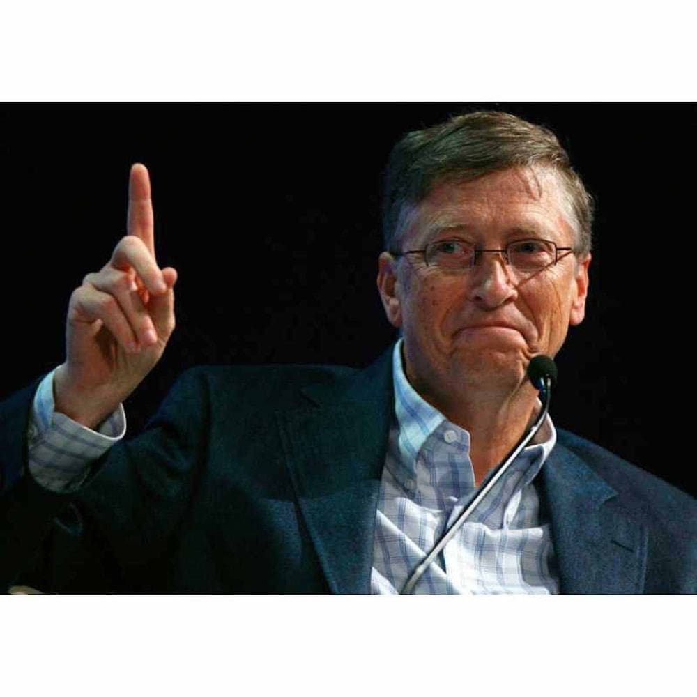 Pôster, arte de parede, imagem, decoração de casa, arte de anime de Bill Gates