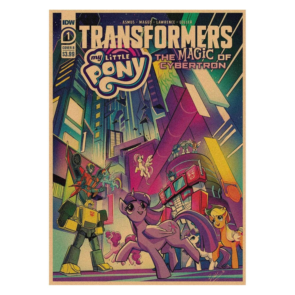 Pôster Ponys Anime Art 29,7x42cm Papel 60g para decoração de casa