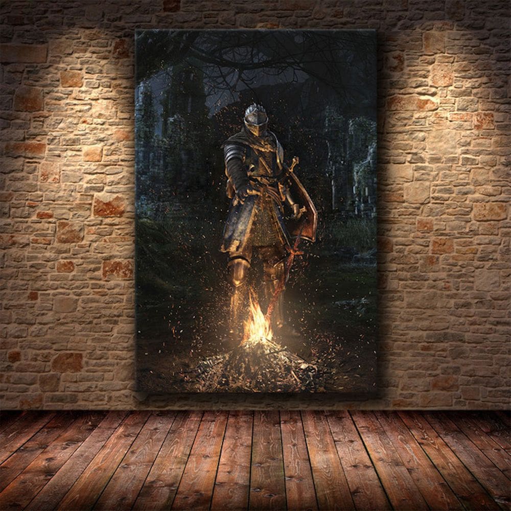 Imagem de arte de parede de pôster Dark Souls Anime Art 40x50cm