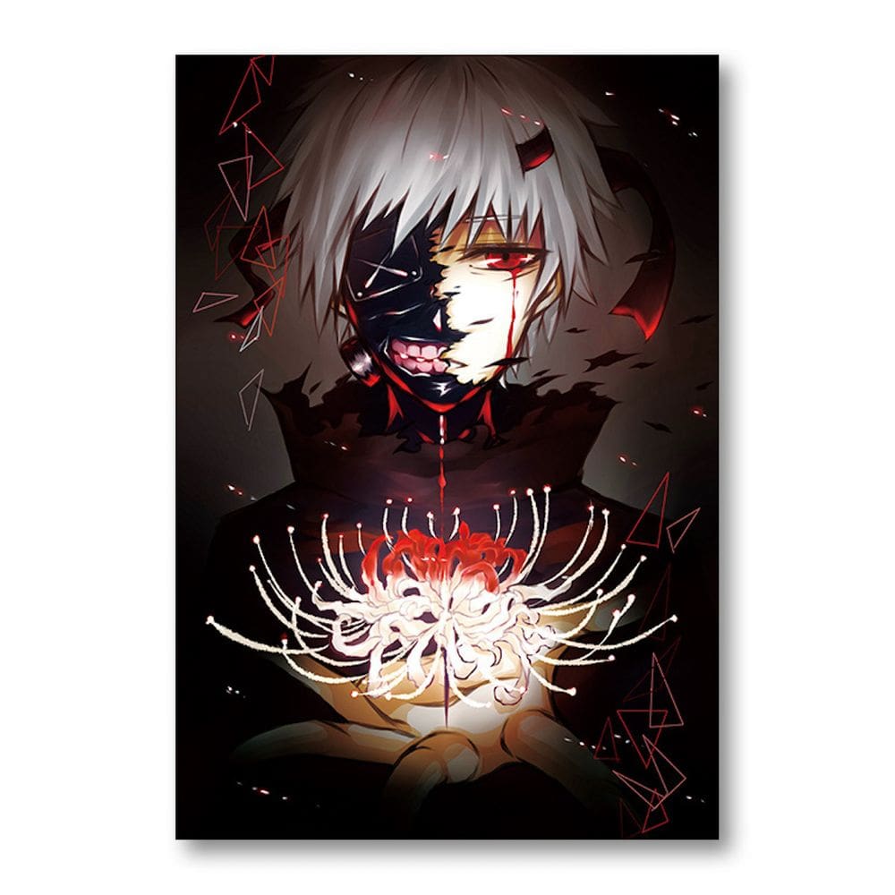 Pôster Tokyo Ghoul Kaneki Ken Anime Art 51x35,5 cm em papel