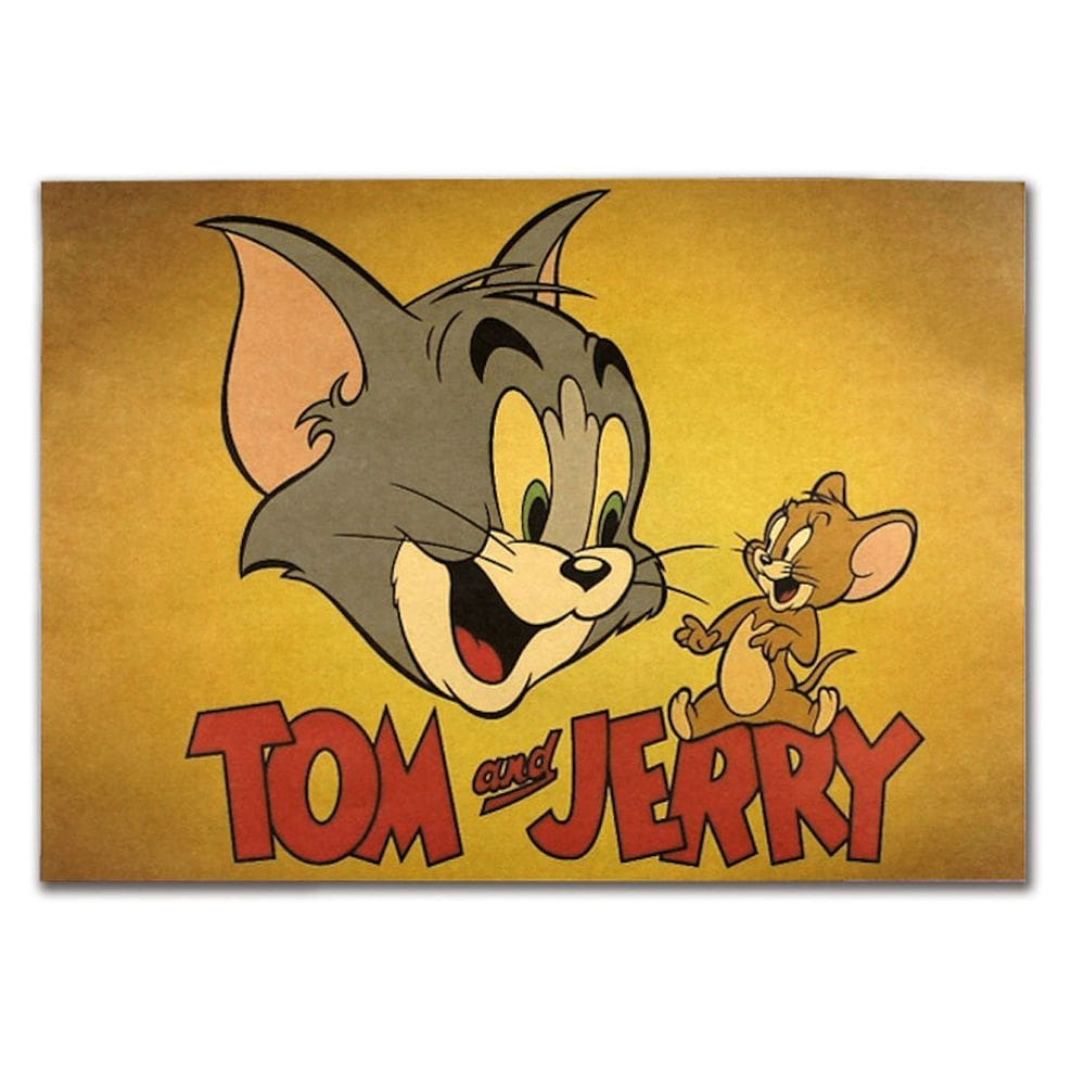 Imagem de arte de parede de pôster Tom Jerrys Anime Art 51,5x36cm