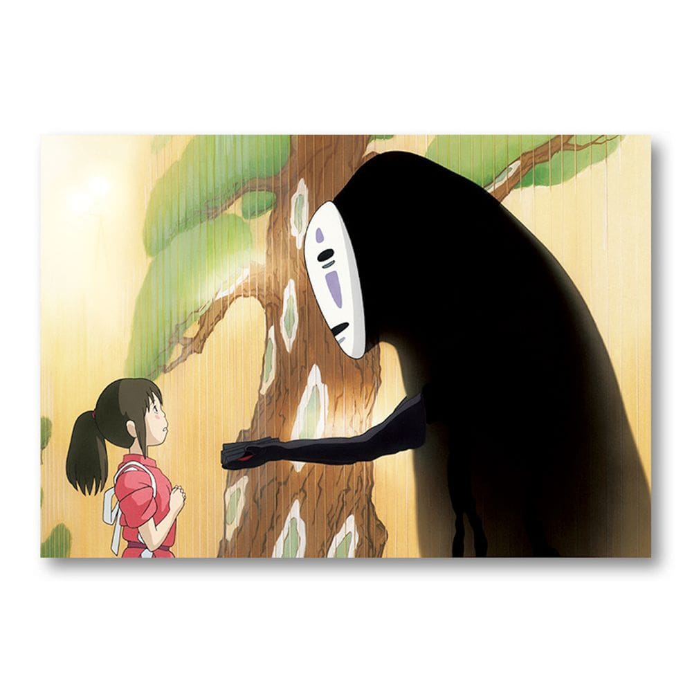 Pôster Oginos Chihiros No Face Man Anime Art 51x35,5 cm