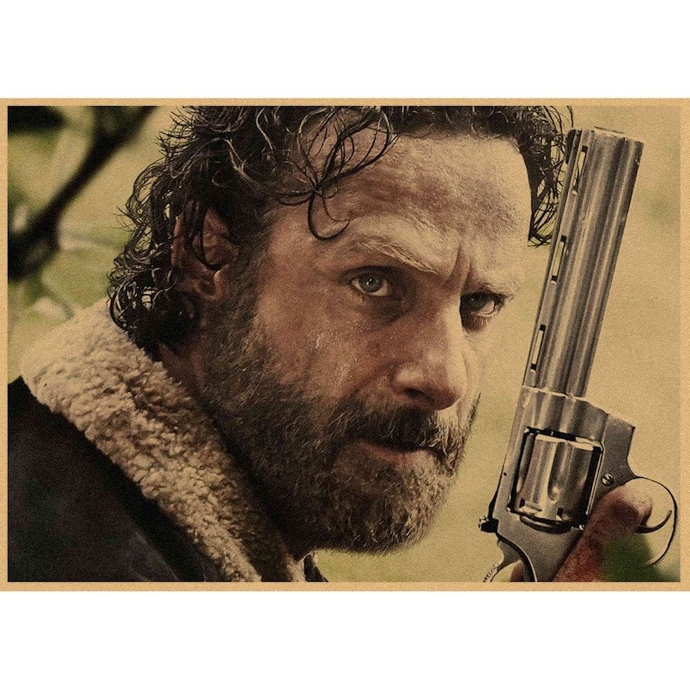 Pôster: arte de parede, imagem, arte de anime, Rick Grimes, Walkings Dead