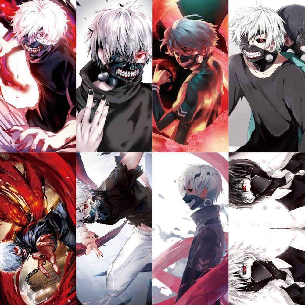 Pôster Tokyo Ghouls Anime Art 8 peças 42x29cm, papel 300g