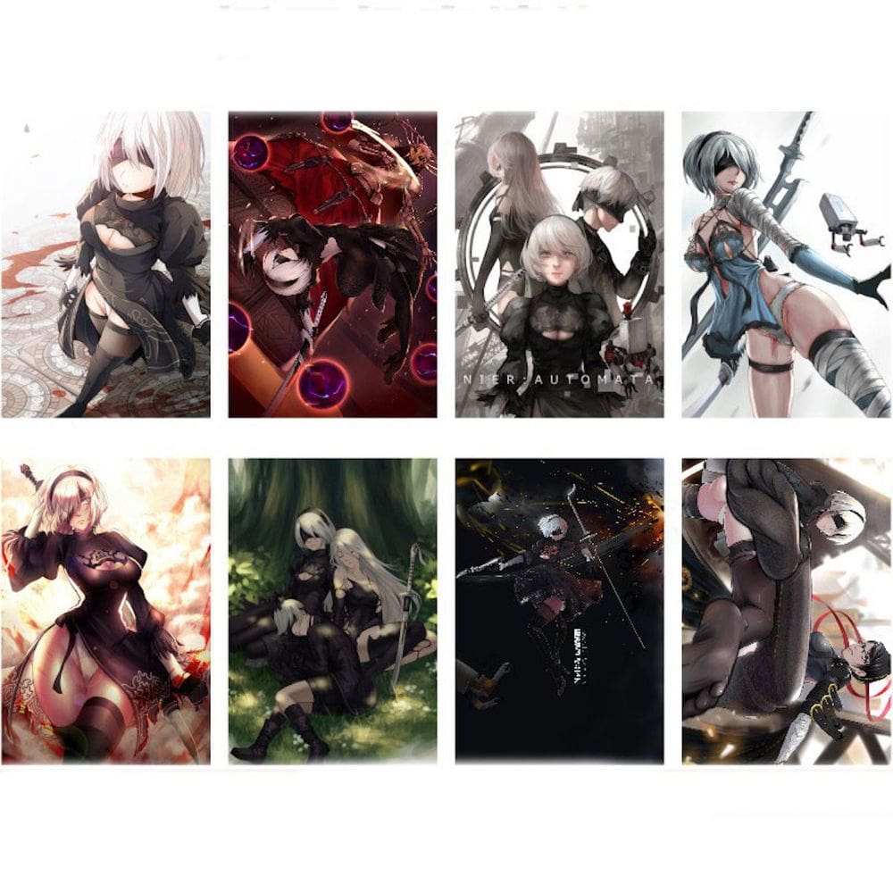 Pôster Niers Automatas Anime Art 28,5 x 42 cm 400 g 8 unidades/lote