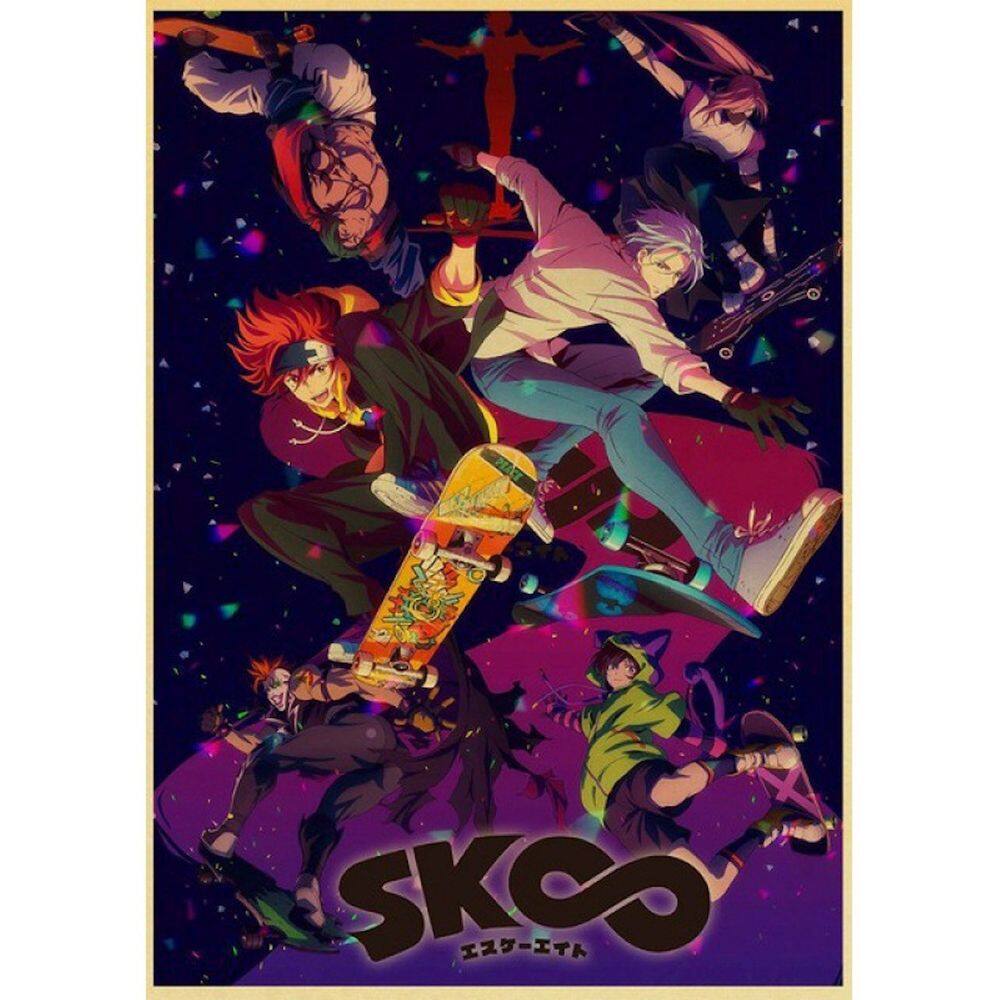 Pôster SK8 Anime Art 30x40cm Papel 60g sem moldura