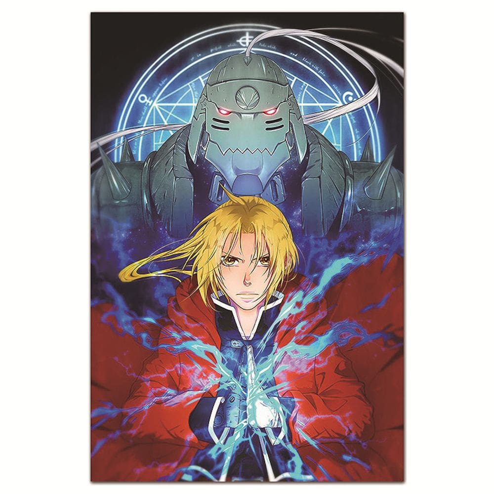 Pôster Fullmetals Alchemists Edwards Elrics Anime Art 30x40cm