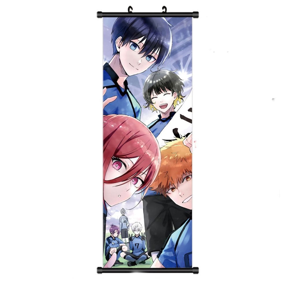 Impressão artística em pôster Blues Locks Art 60x170cm em tecido+plásticos