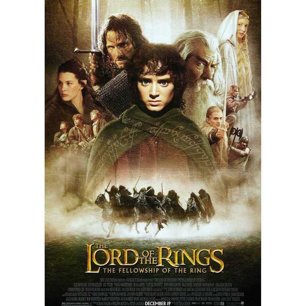 Pôster Lords of Rings of Rings Anime Art 30x42cm Papel 150g