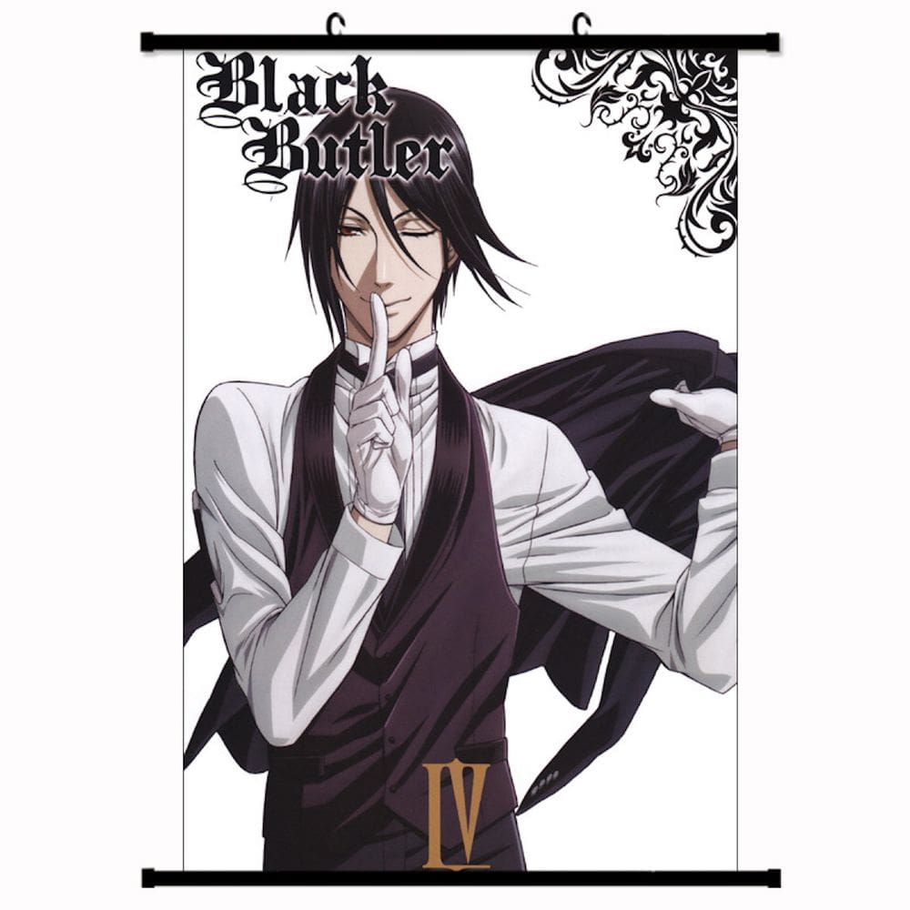 Impressão artística em pôster em preto Butlers Art 40x60cm em tecido+plásticos