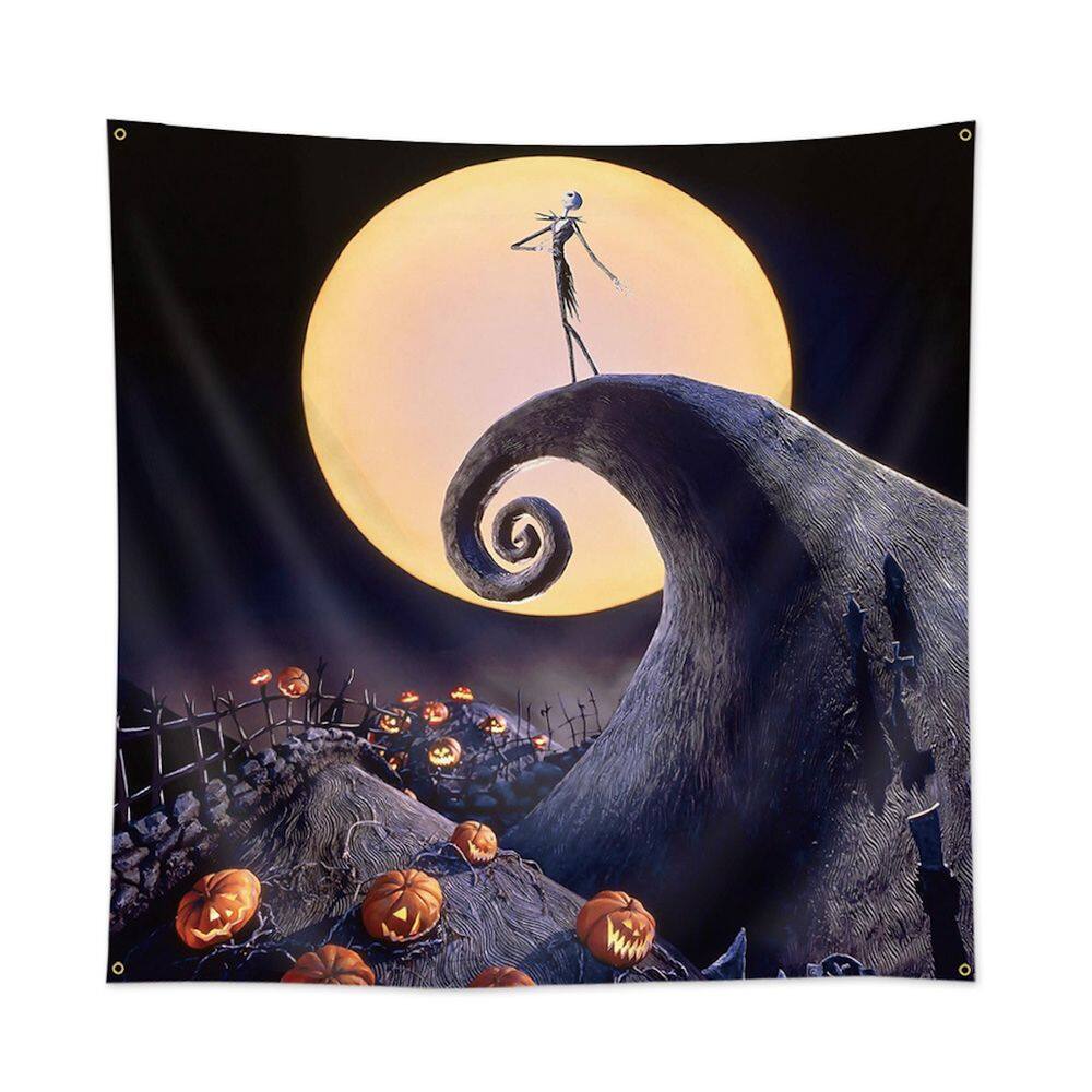 Tapeçaria Flag Nightmares Before Christmas Anime 90x90cm