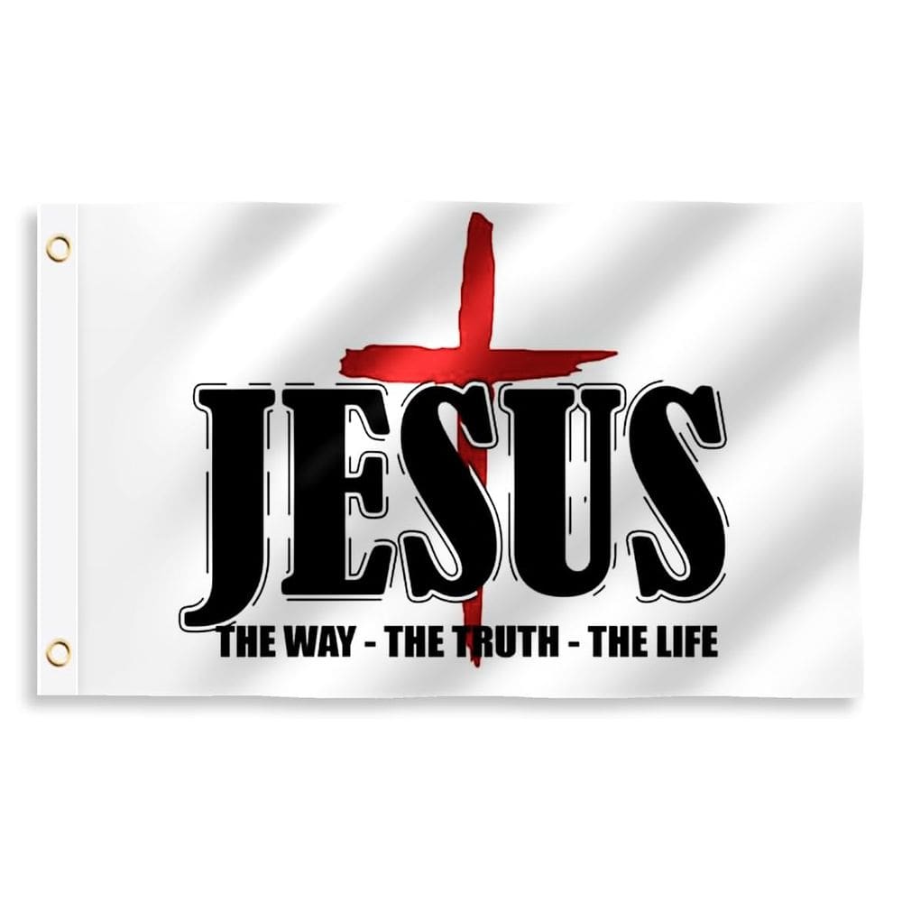 Banner LUIVU Jesús El Camino La Verdad La Vida 91x152 cm Poliéster