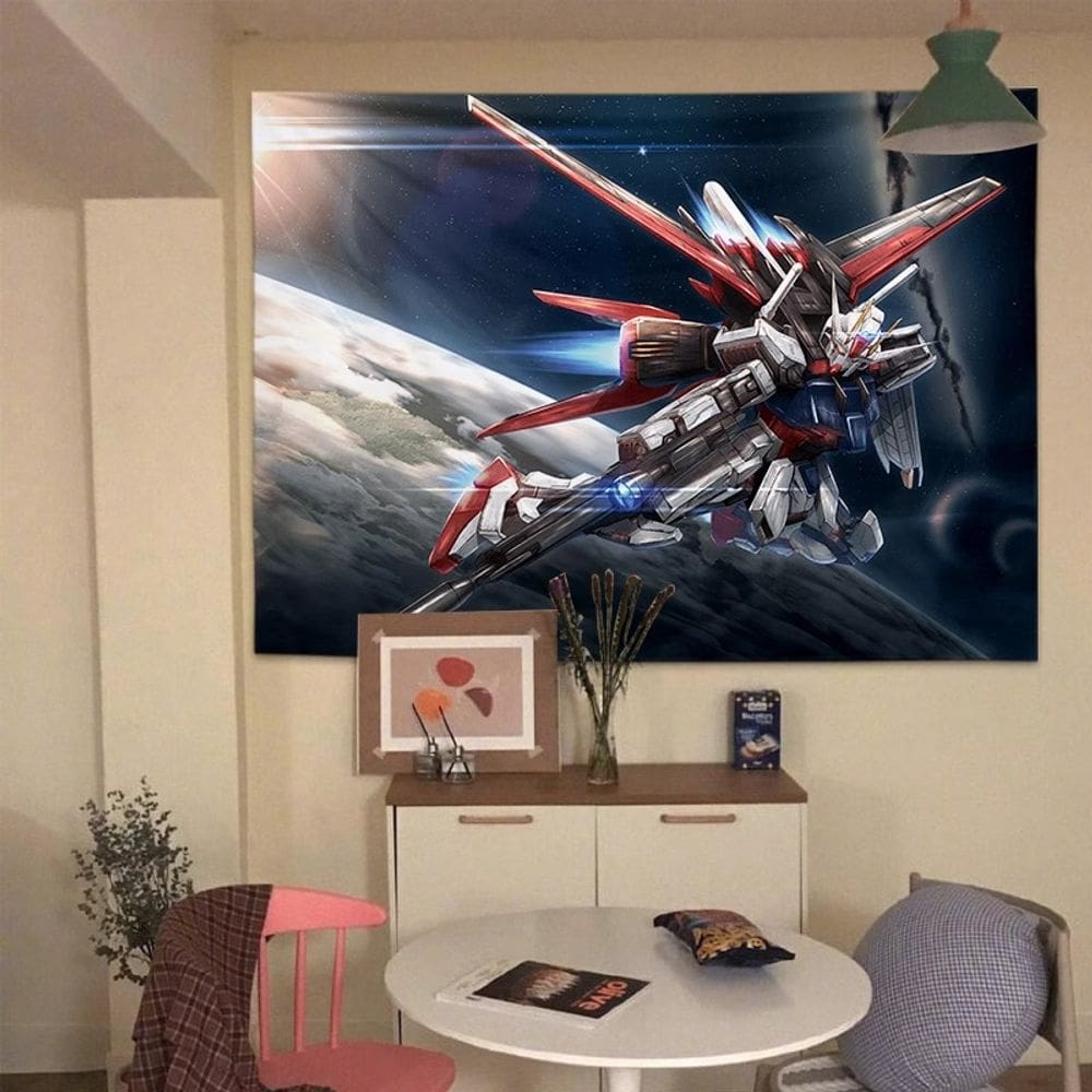 Tapeçaria Gundamss Wall Room Aesthetic 150x130cm, microtecido
