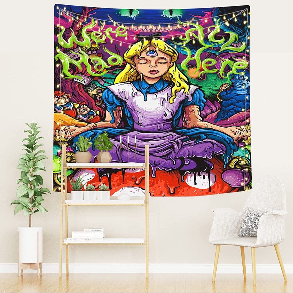 Tapeçaria de parede Alices no País das Maravilhas Alices Kingsleighs 150x150cm