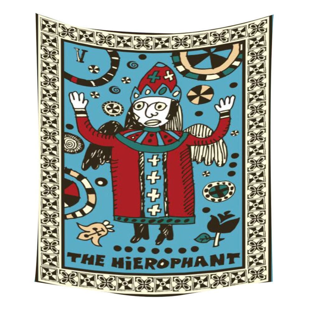 Tapeçaria de parede Tarot Old Man 150x150cm Microfabric Fiber