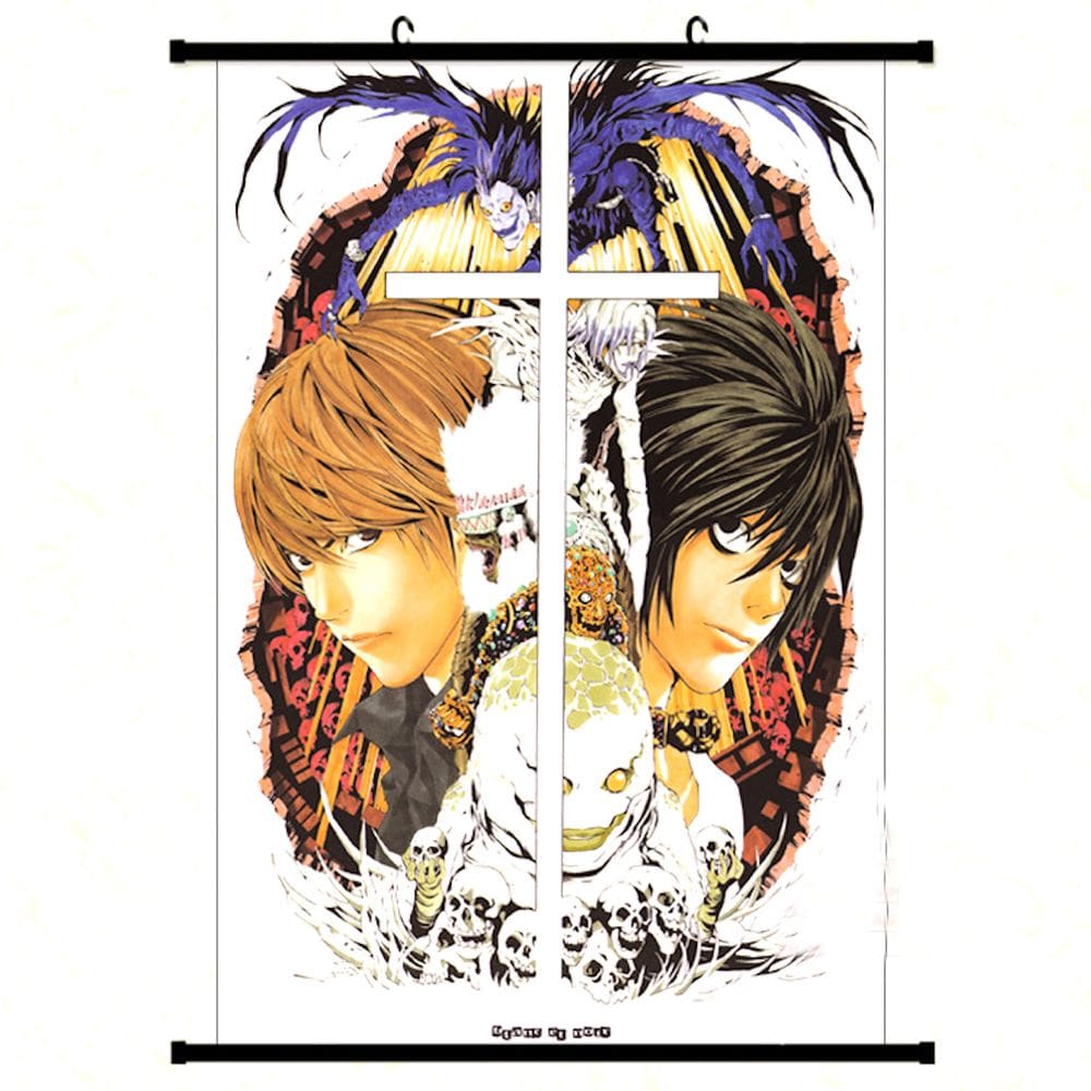 Pôster de decoração de parede Anime Canvas Death Note Yagami Light