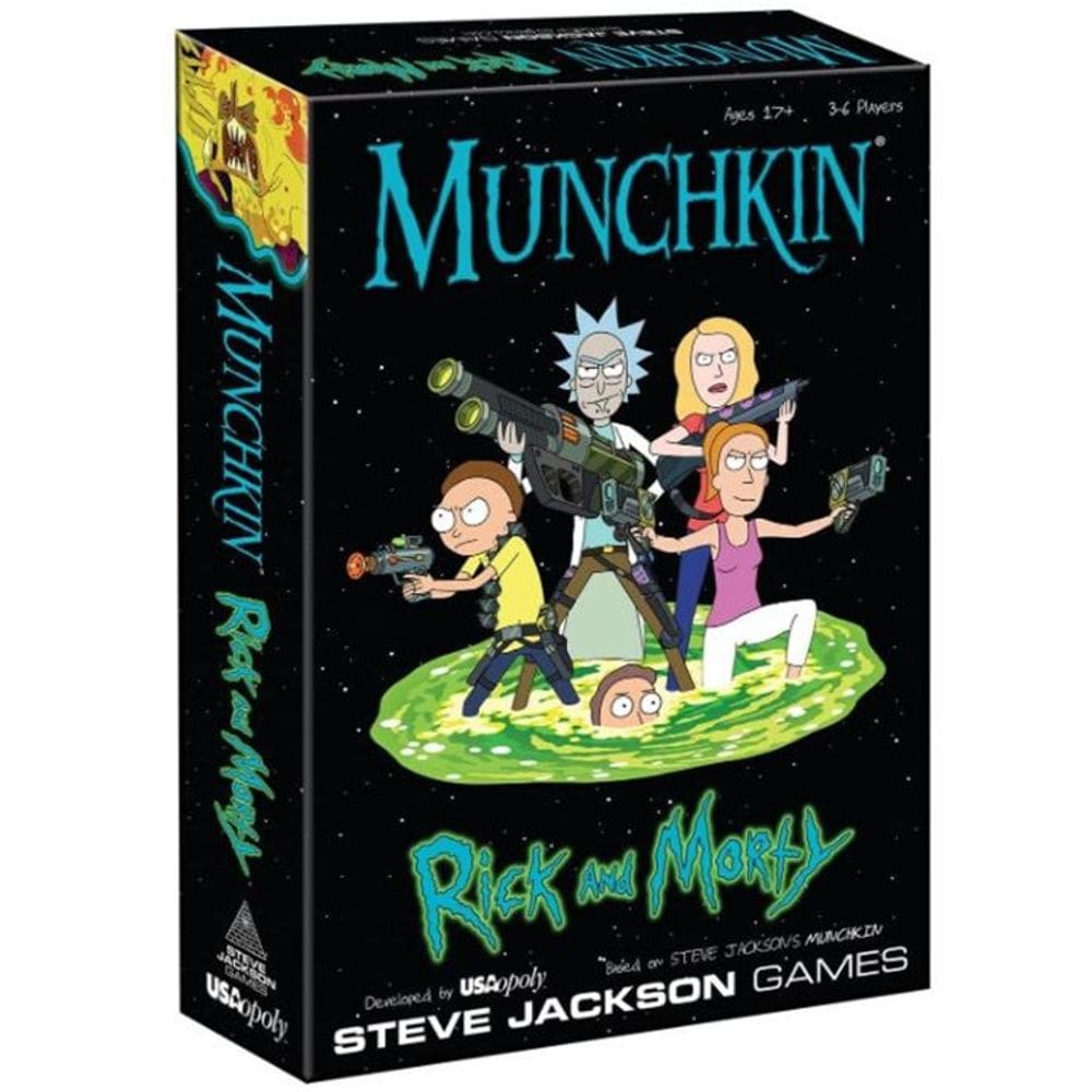 Jogo de cartas Rick and Morty Munchkin Family com baralho de tarô