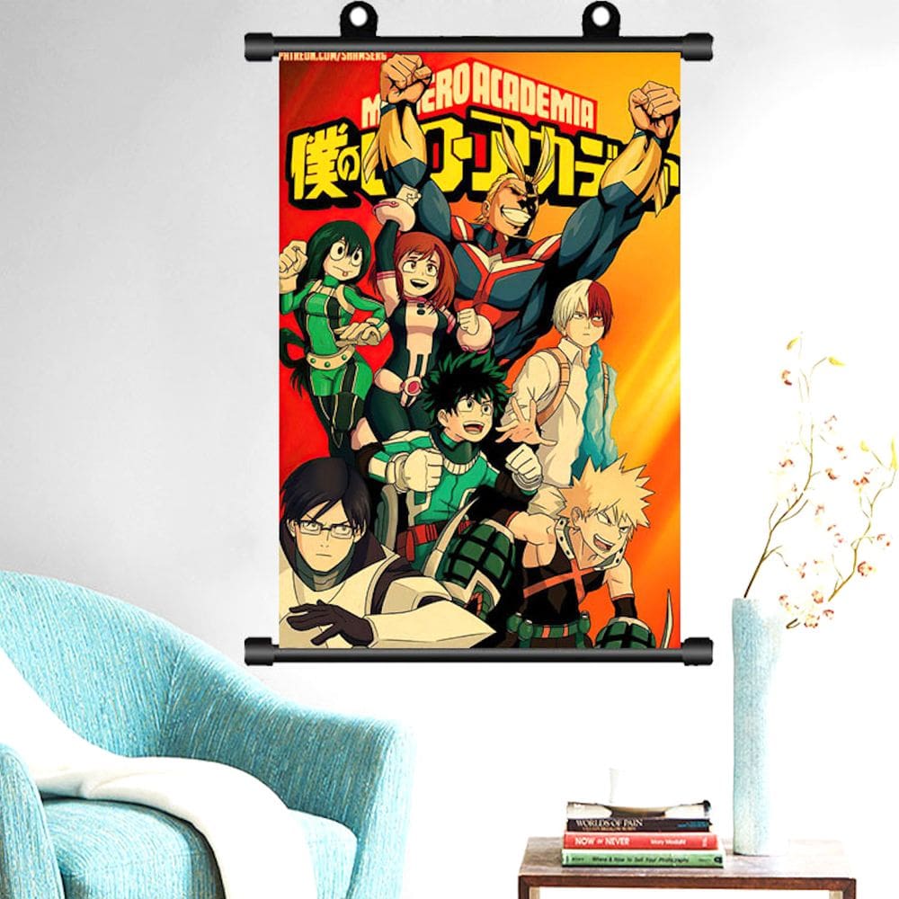Pôster de decoração de parede My Hero Academia Midoriya Todoroki