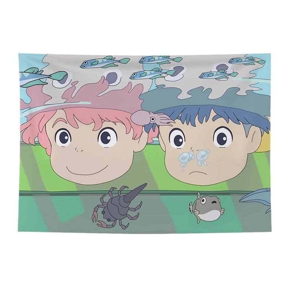 Tapeçaria de parede Ponyos on Cliffs Microfabric 150x130cm