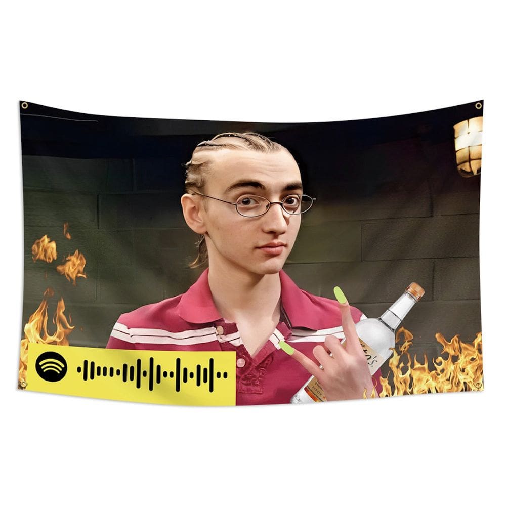 Tapeçaria Sinjins Cleefs Flag Art Anime 90x150cm 100% poliéster