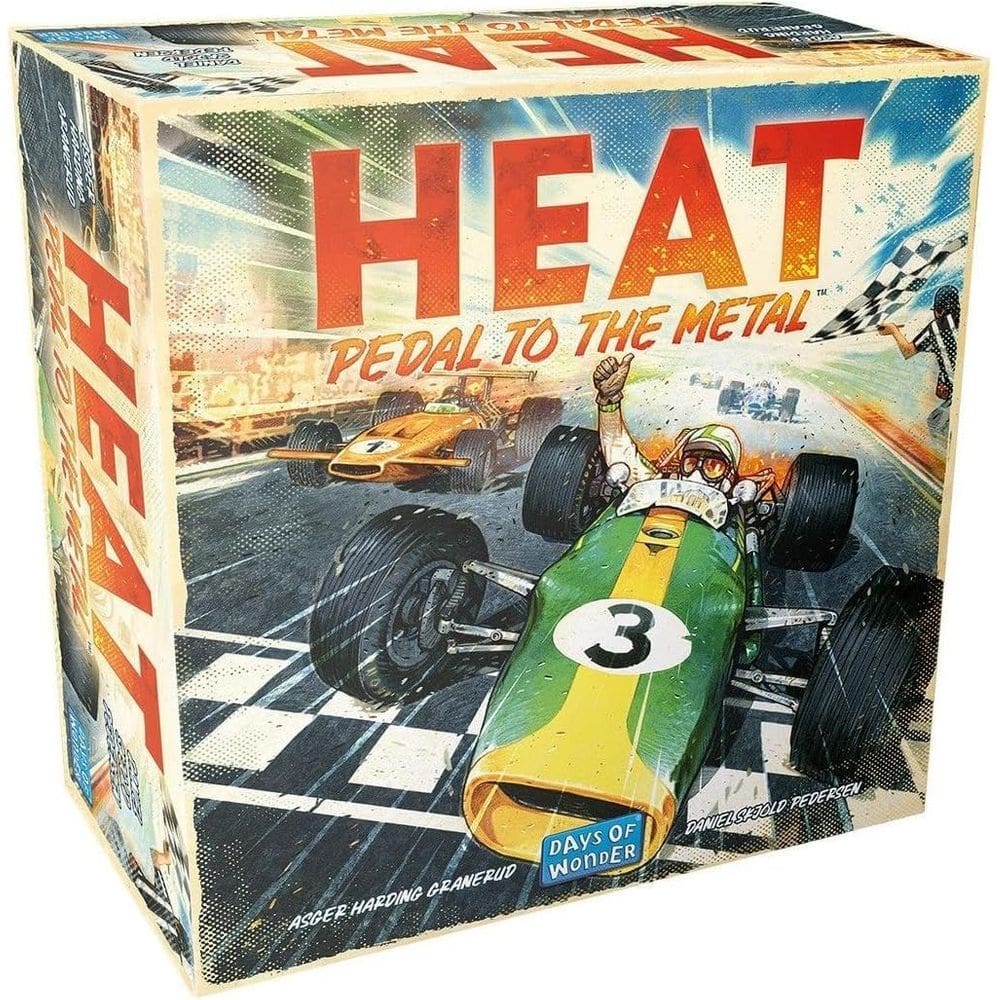 Jogo de tabuleiro HEAT: Pedal to the Metal Intense Car Racing Kids 10+